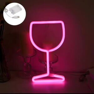 WINE GLASS NEON LED SIGN